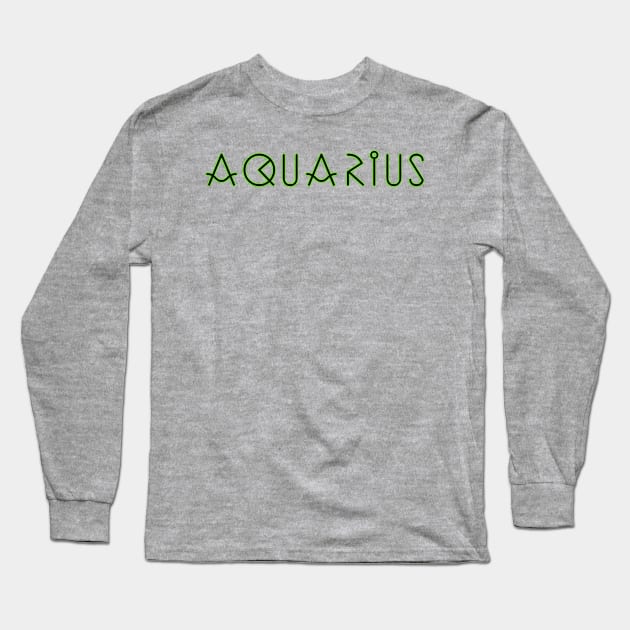 Aquarius Long Sleeve T-Shirt by Zodiac Syndicate